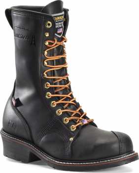 Carolina CA1905 Black USA Made, Steel Toe, Electrical Hazard, Men's 10 Inch Linesman Boot