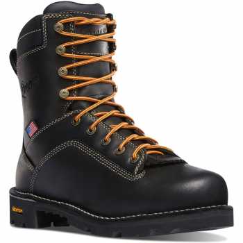 Danner DH17311 Quarry, Men's, Black, Alloy Toe, EH, WP, 8 Inch Boot