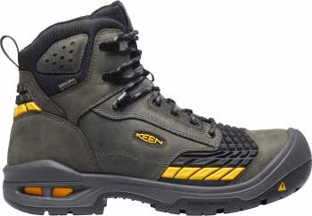 KEEN Utility KN1025697 Troy, Men's, Magnet/Black, Comp Toe, EH, WP, 6 Inch Boot