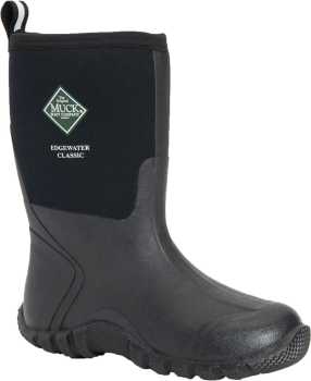 Muck MECM-000 Edgewater Classic, Men's, Black, Soft Toe, WP/Insulated, Pull On, Work Boot