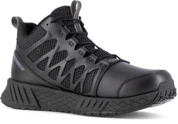 Reebok Work SRB3213 Floatride Energy Tactical, Men's, Black, Mid-High Athletic Style, Composite Toe, EH, MaxTRAX Slip Resistant, Work Shoe