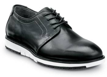 SR Max SRM3310 Beaufort, Men's, Black/White, Dress Style, MaxTRAX Slip Resistant, Soft Toe Work Shoe