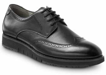 SR Max SRM3390 Durham, Men's, Black, Wingtip Dress Style, MaxTRAX Slip Resistant, Soft Toe Work Shoe