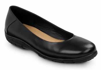 SR Max SRM540 Asheville, Women's, Black, Dress Flat Style, MaxTRAX Slip Resistant, Soft Toe Work Shoe