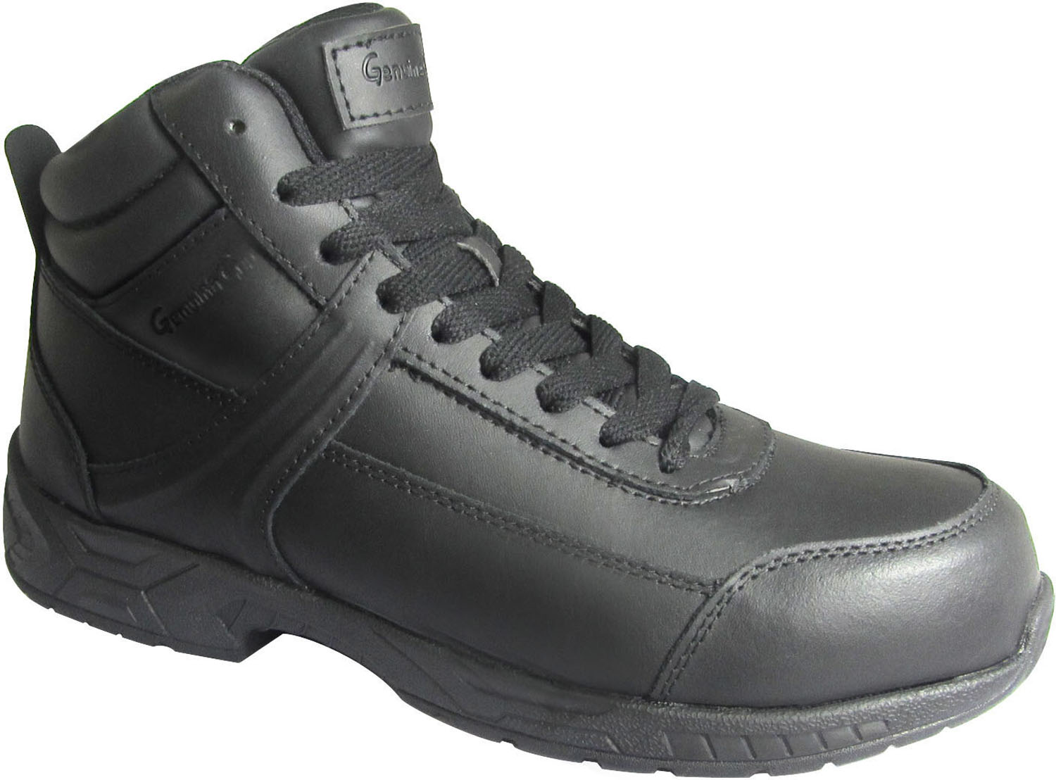 Black Unisex Athletic Style Steel Toe Slip Resistant Work Shoe EH SR Max Walden 